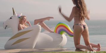 Kenna James Elena Koshka Sex For Three By The Sea
