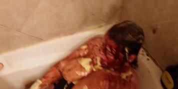 Covering myself in custard, feels amazing (Stacey38G Stacey38G)