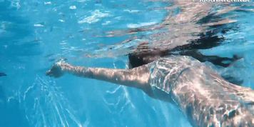 Hungarian petite petite beauty Lana Lelani underwater