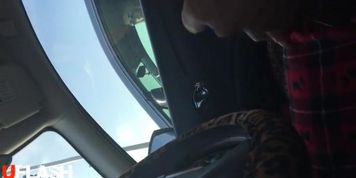 Car Flash Cute Blonde
