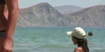 Sexy Brunette Hot Nudits Beach Girl Voyeur Video