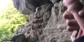 Big dick flash to girl in public