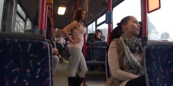 Sex in public bus with a stranger