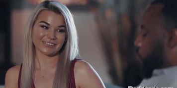 Blonde Pawg Gemma Goes Black