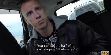 HUNT4K. Bald cuck sells girlfriends twat for solid amount