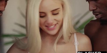 BLACKED First Interracial Threesome For Blonde Naomi Woods