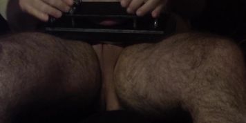 Kinky Panther balls pressed after a long time of abstinence