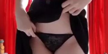 Sexy teen stripping