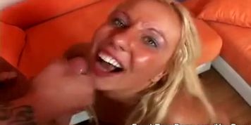 Luci Diamond Gets A Mouthful Of Cum