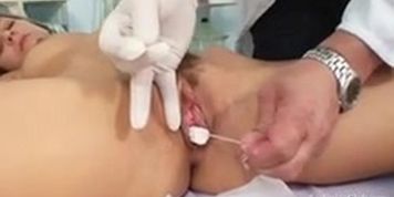 Kira Superb Gyno Exam At Gyno Clinic With Old Weird Doctor