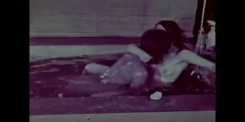 A Wet Dream, Tina Russell fucks 10 inch Marc Stevens in pool