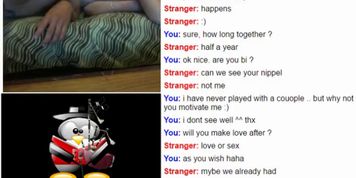 [omegle] Israelian Couple Play, Hairy Fake Blond Girl