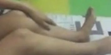 Chinese girl rubbing pussy