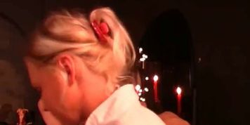 Hot blonde likes BDSM sex she fucks guys