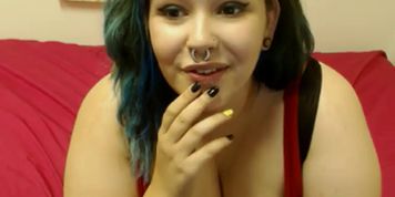 hot chubby blue green haired Lolipops