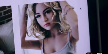 Teen has threesome fuck with BF and a silicone lovedoll (Whitney Wright)