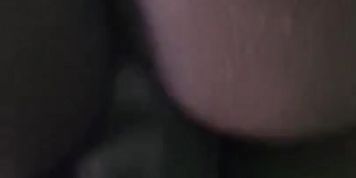 Ebony teen backshots creaming on BBC