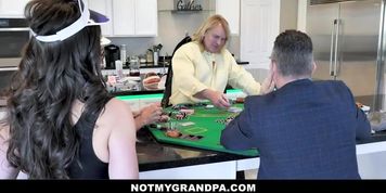 Sexy Teen With Big Eyes Fucked Rough After Cheating At Poker (Evan Stone, Marcus London)