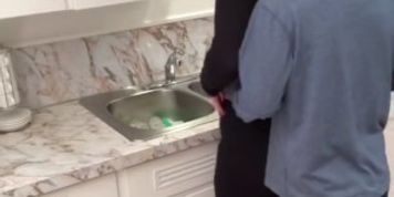 Thick MILF Gets Fucked at Kitchen Sink