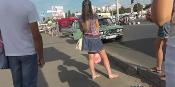 Upskirt movie with a college beauty (Bad Bad)