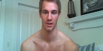 good looking guy acting for camera