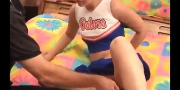 pervert coach blackmails cheerleader