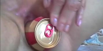 Romanian webcam with beer can