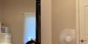 Sexy brunette masturbating her pussy alone at home