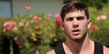 Ripped athlete spoiling himself after rough workout