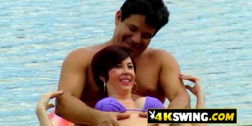 Hot babe loves softcore sex in doggystyle with swinger strangers