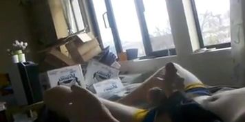 two frat stroke each others nice cocks