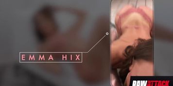 Hottest Slim Beauty Emma Hix Takes Two Cocks (RawAttack RawAttack)