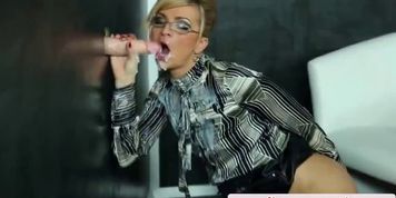Strapon lesbian pounding with toy in high definition
