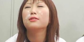 Facial cumshots on asian schoolgirls