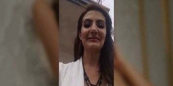 Romanian LustfulLaras smoks her milfs juicy pussy in public during COVID