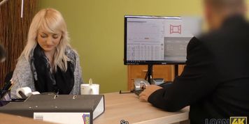 LOAN4K. Blonde miss passes the most pleasurable casting in her life (Hiddencam___)