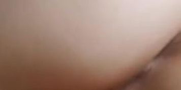 Hot whore just woke up and shows her juicy butt and small holes