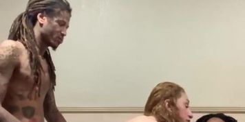Threesome with baddie from Oregon double penatration