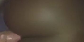 Homemade first interracial fuck, white cock fucking black girl. 