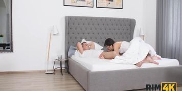 RIM4K. Playful sisters invent prank that leads to group sex with ass licking