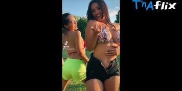 Seleneitor Butt,  Breasts Scene  in Seleneitor Sexy Twerking With A Friend In Tight Short Pants For Tiktok
