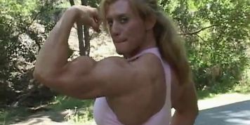 muscle girl flex