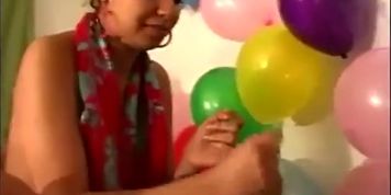 Teen orgy group girl gives handjob and blowjob