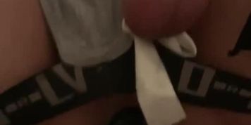 Homemade Pegging. Rides On Girlfriend Black Cock