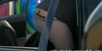 panties on display at the carwash!!