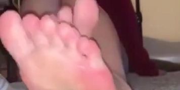 White girl wet soles