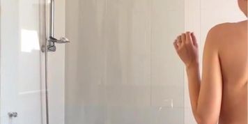 Pregnant Wife Showers & Mastubates
