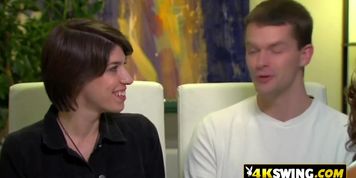 Amateur swinger couple joins the Mansion ready to swap and fuck.