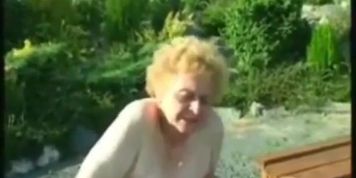 granny and the gardner fucking