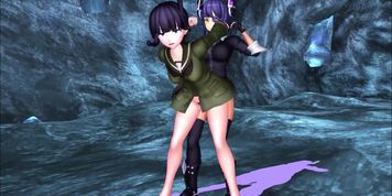 Kitakami & futanari Tenryuu - Kancolle MMD -